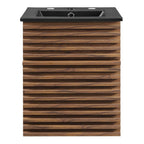 EEI-5390-WAL-BLK Render 18" Wall-Mount Bathroom Vanity by Modway