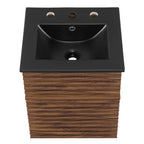 EEI-5390-WAL-BLK Render 18" Wall-Mount Bathroom Vanity by Modway