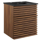 EEI-5390-WAL-BLK Render 18" Wall-Mount Bathroom Vanity by Modway