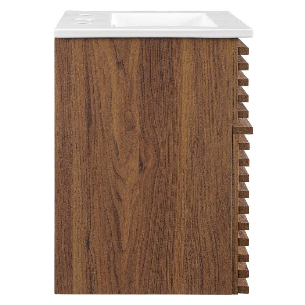 EEI-5419-WAL-WHI Render 18" Wall-Mount Bathroom Vanity by Modway