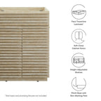 EEI-6967-TRA Render 24" Faux Travertine Bathroom Vanity Cabinet (Sink Not Included) by Modway