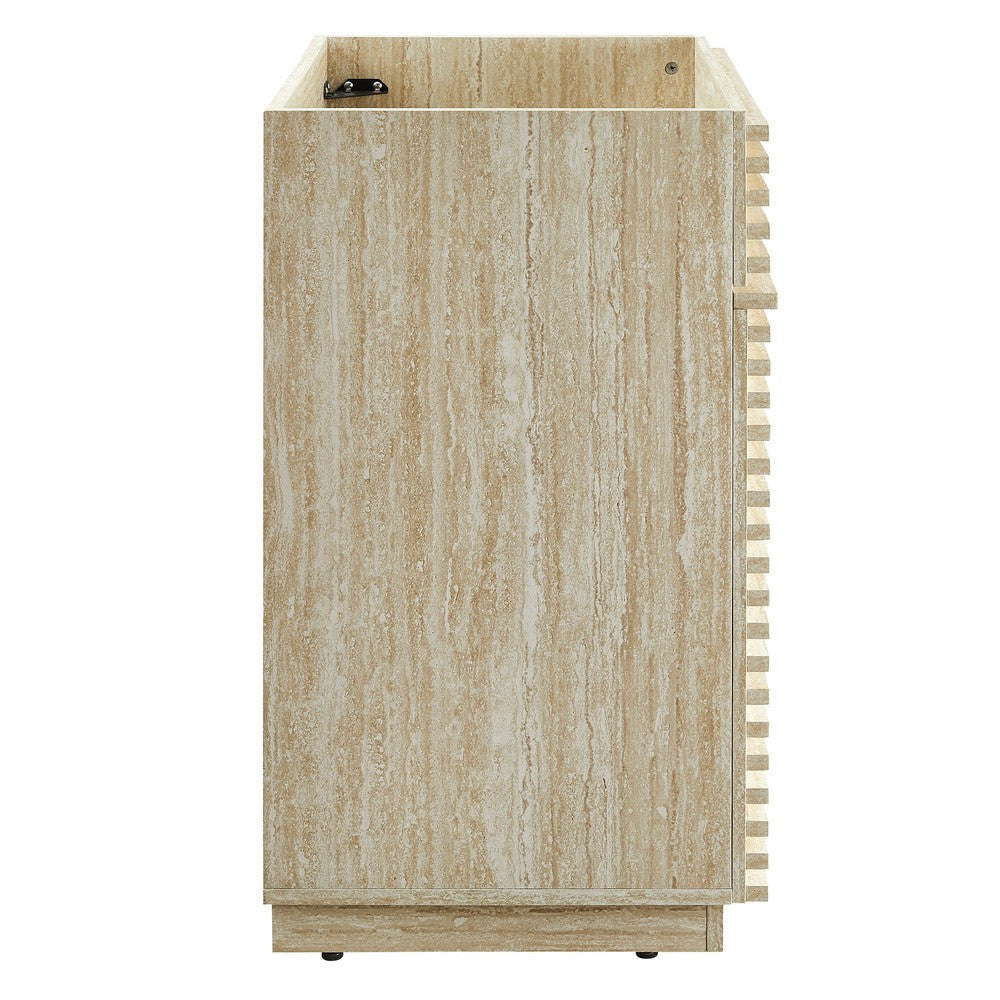 EEI-6967-TRA Render 24" Faux Travertine Bathroom Vanity Cabinet (Sink Not Included) by Modway