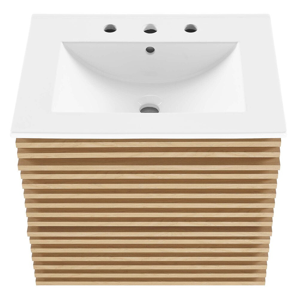 EEI-4433 Render 24" Wall-Mount Bathroom Vanity by Modway