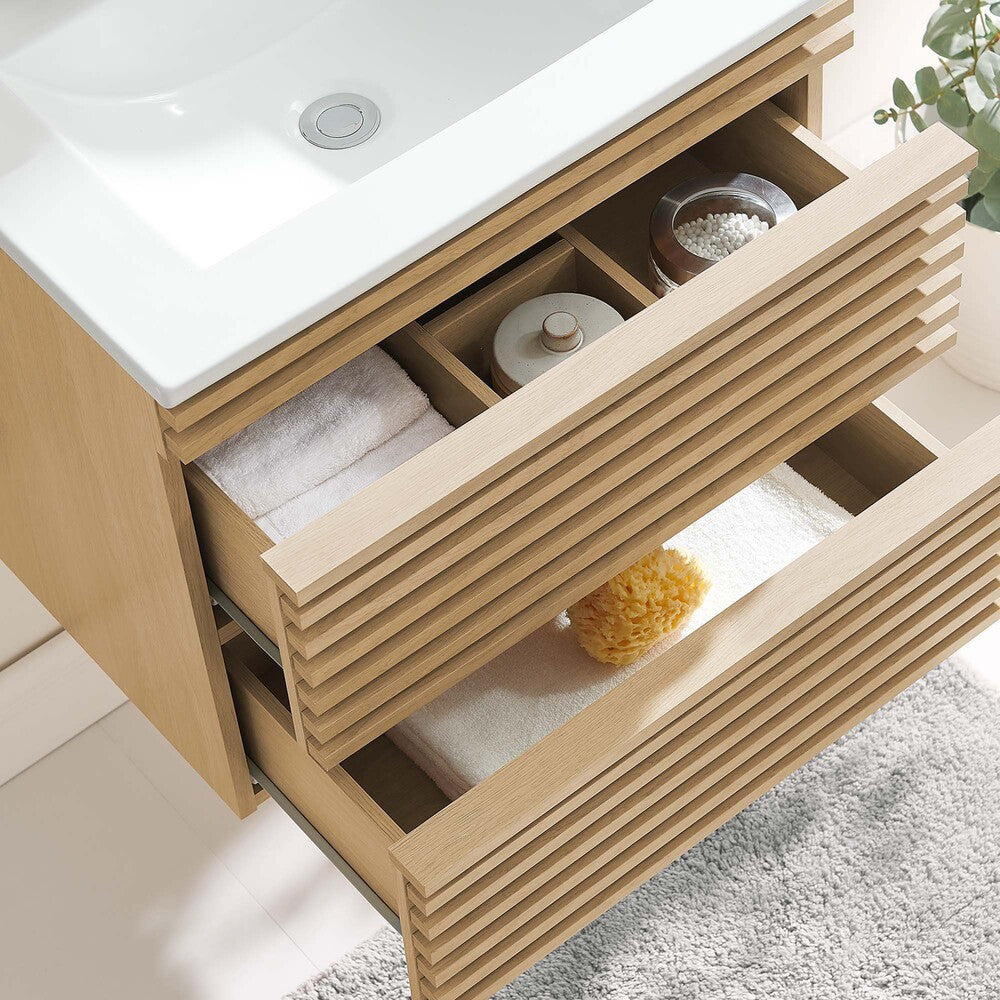 EEI-4433 Render 24" Wall-Mount Bathroom Vanity by Modway