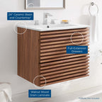 EEI-4433 Render 24" Wall-Mount Bathroom Vanity by Modway