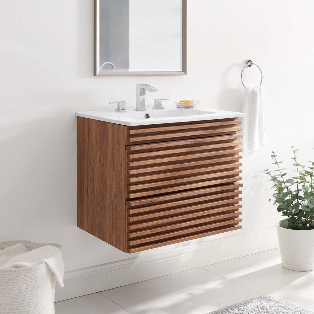 EEI-4433 Render 24" Wall-Mount Bathroom Vanity by Modway