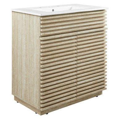 Modway EEI-7048-WHI Render 30" Bathroom Vanity With Sink White