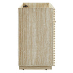 EEI-6968-TRA Render 30" Faux Travertine Bathroom Vanity Cabinet (Sink Not Included) by Modway