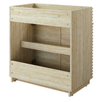 EEI-6968-TRA Render 30" Faux Travertine Bathroom Vanity Cabinet (Sink Not Included) by Modway