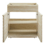 EEI-6968-TRA Render 30" Faux Travertine Bathroom Vanity Cabinet (Sink Not Included) by Modway