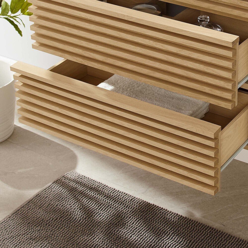 EEI-4850 Render 30" Wall-Mount Bathroom Vanity Cabinet (Sink Basin Not Included) by Modway