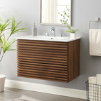 EEI-5421 Render 30" Wall-Mount Bathroom Vanity by Modway