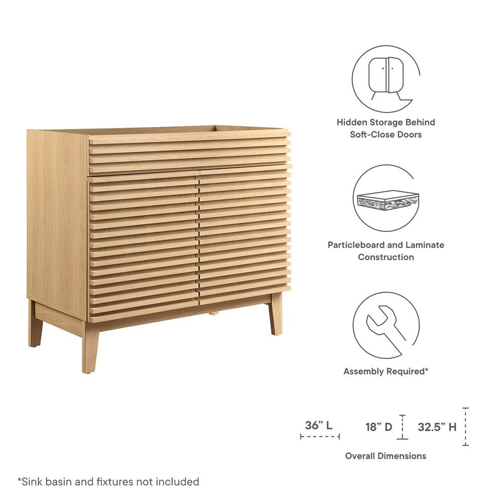 EEI-4340 Render 36" Bathroom Vanity Cabinet by Modway