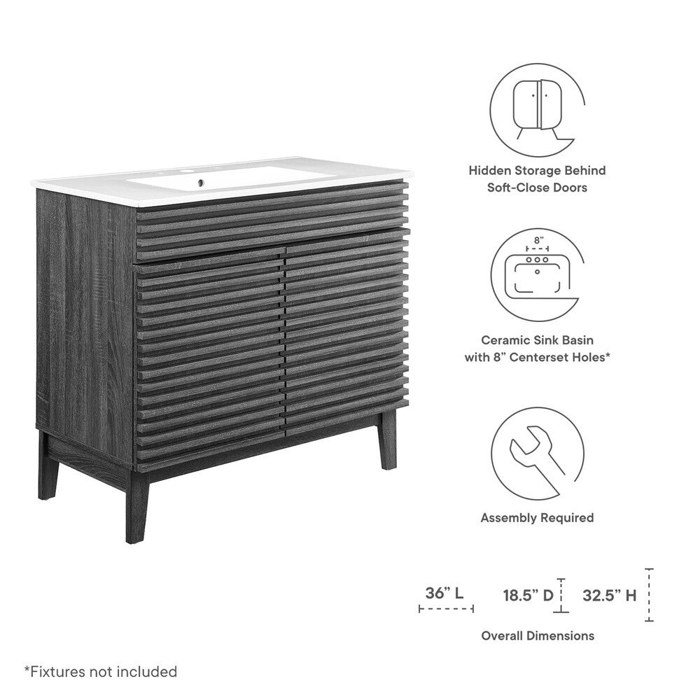 EEI-4437 Render 36" Bathroom Vanity by Modway