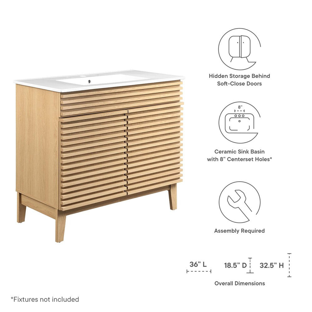 EEI-4437 Render 36" Bathroom Vanity by Modway