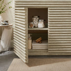 EEI-7049-WHI Render 36" Faux Travertine Bathroom Vanity With Sink by Modway