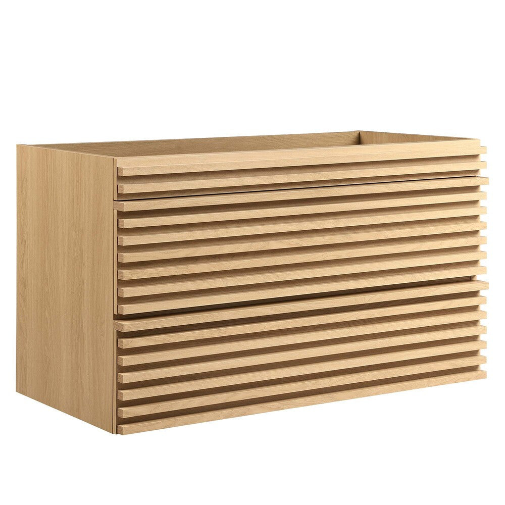 EEI-4339 Render 36" Wall-Mount Bathroom Vanity Cabinet (Sink Basin Not Included) by Modway