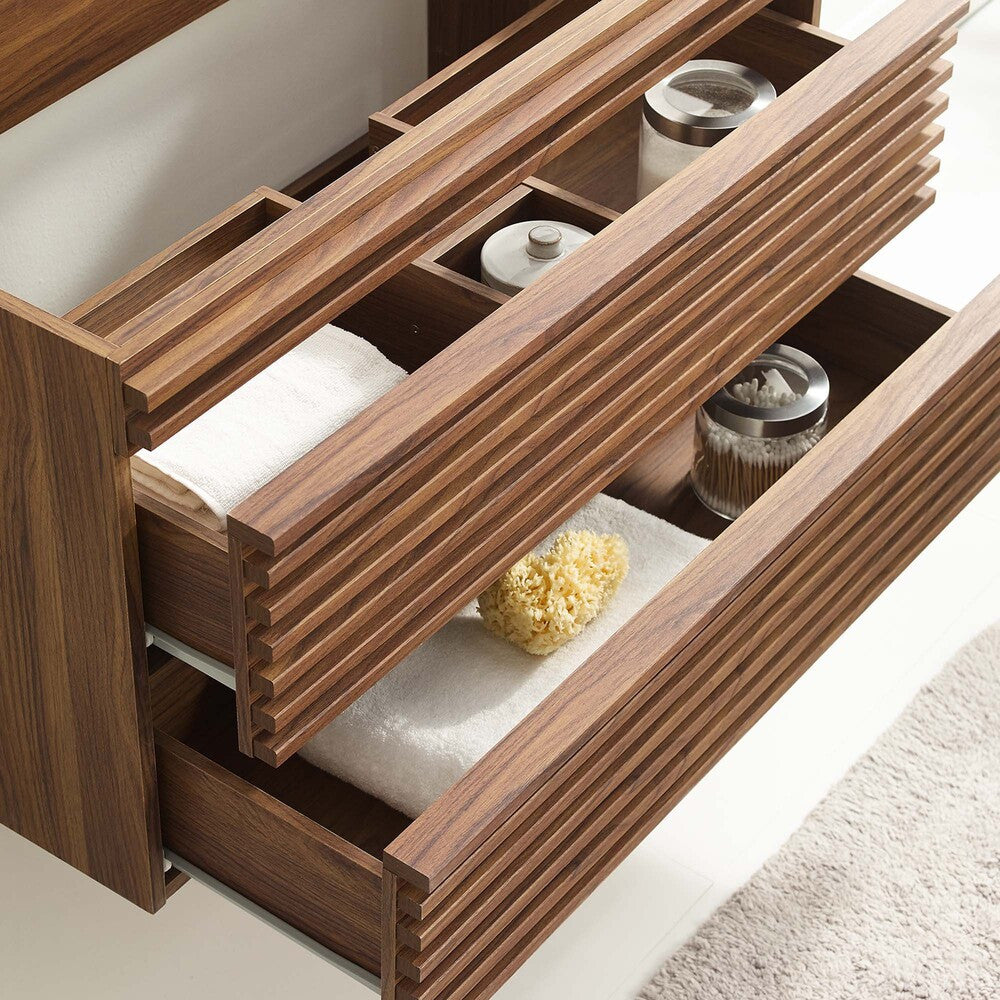 EEI-4339 Render 36" Wall-Mount Bathroom Vanity Cabinet (Sink Basin Not Included) by Modway