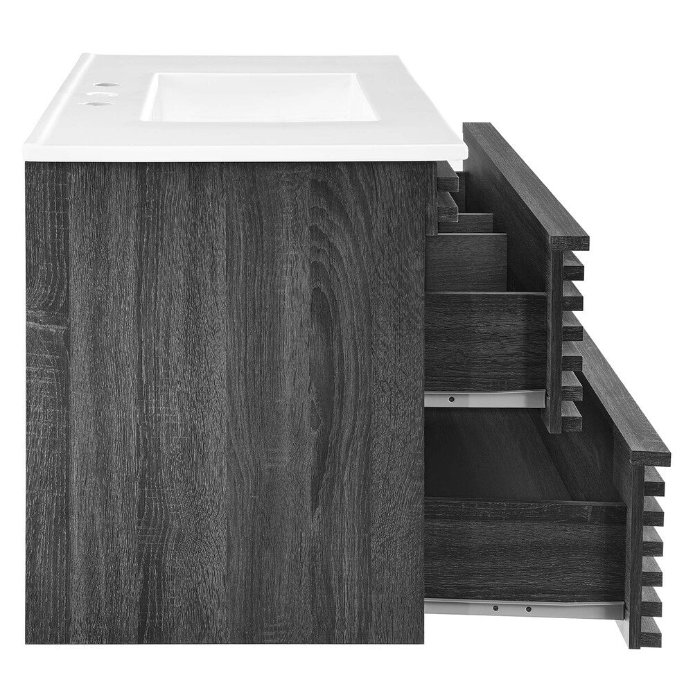 EEI-4436 Render 36" Wall-Mount Bathroom Vanity by Modway