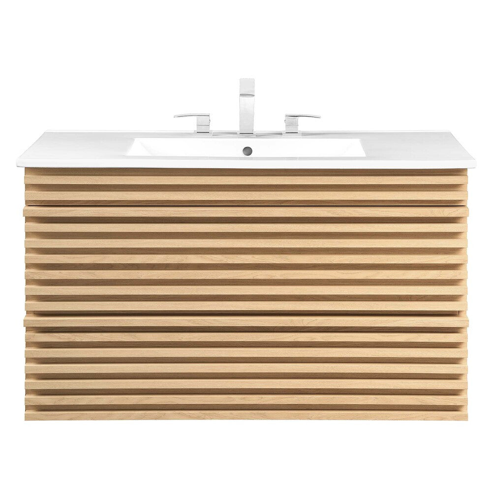 EEI-4436 Render 36" Wall-Mount Bathroom Vanity by Modway