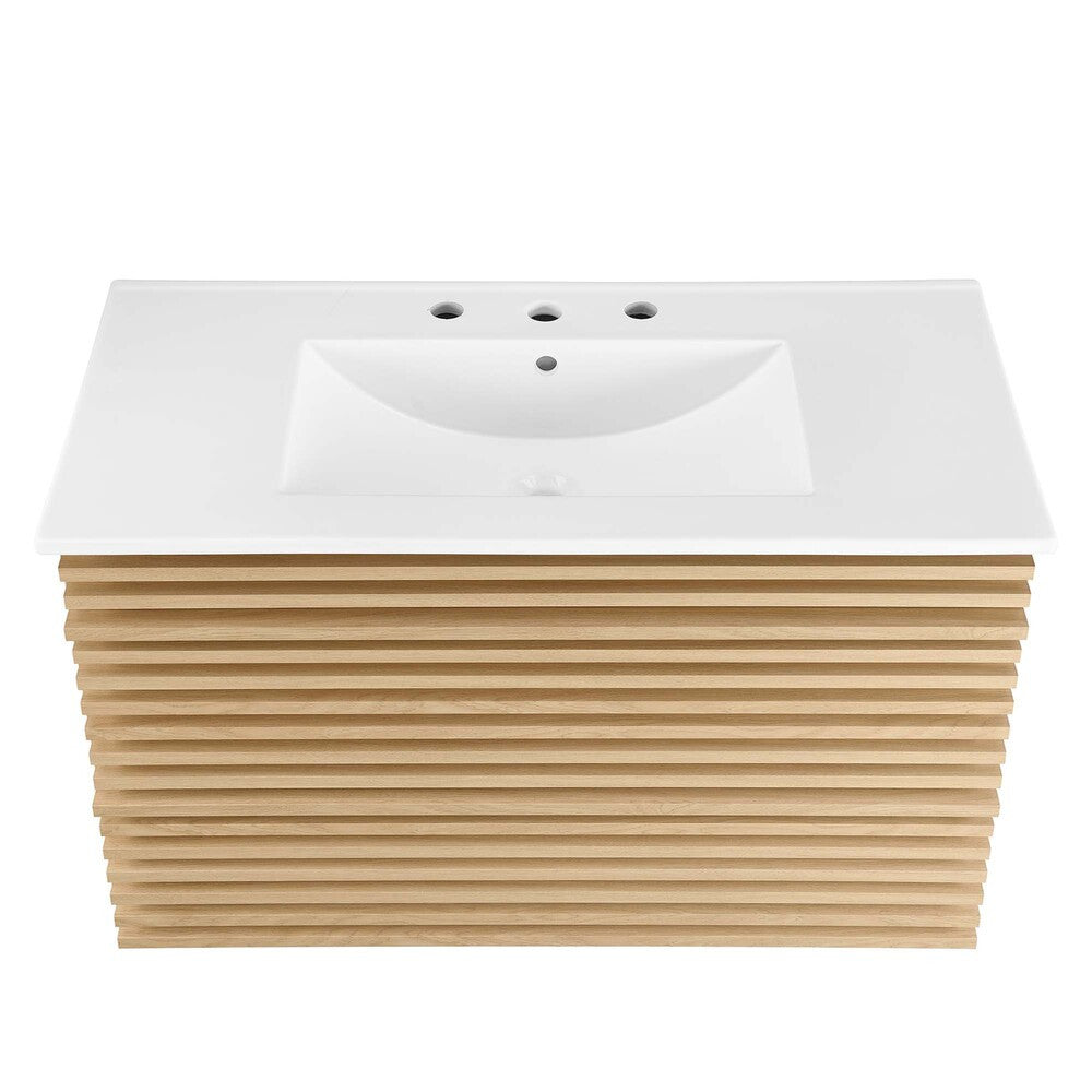 EEI-4436 Render 36" Wall-Mount Bathroom Vanity by Modway