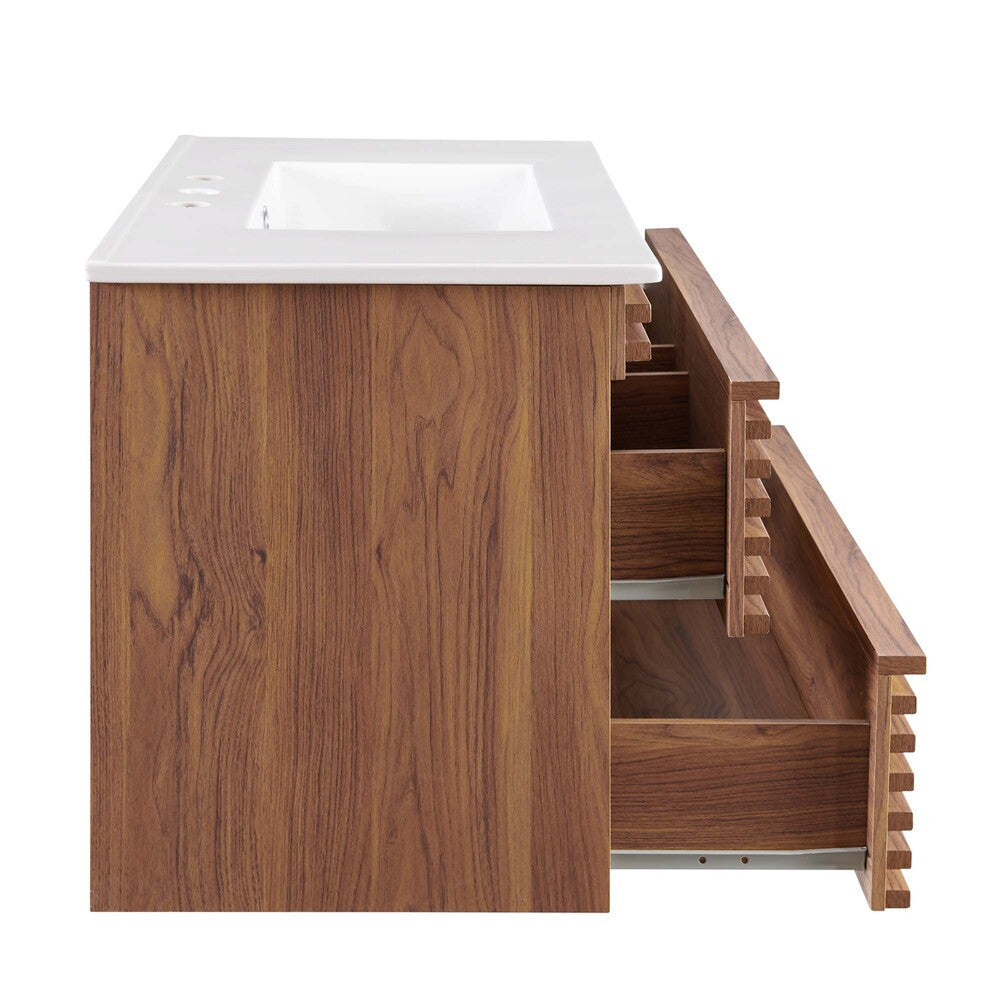 EEI-4436 Render 36" Wall-Mount Bathroom Vanity by Modway
