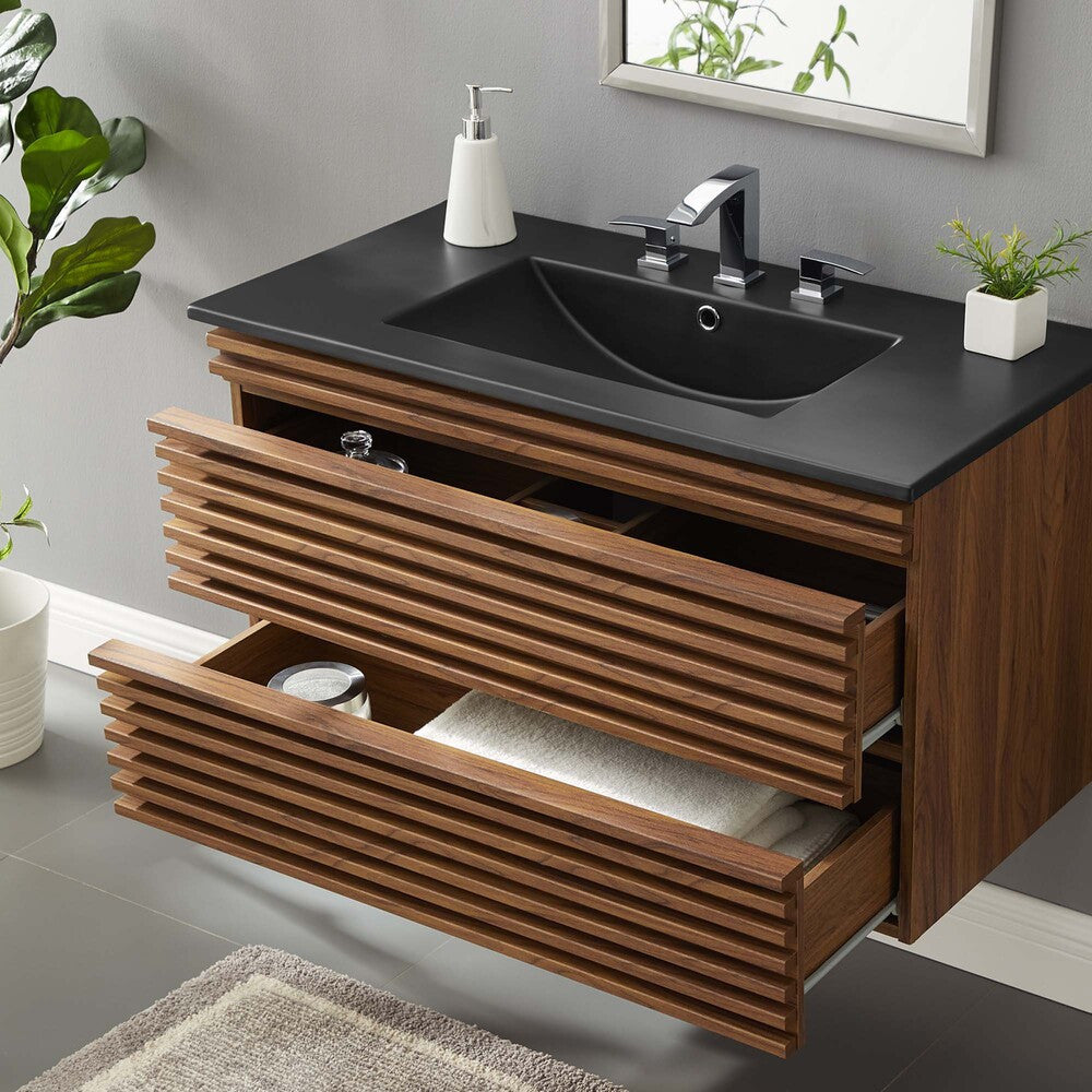 EEI-5395 Render 36" Wall-Mount Bathroom Vanity by Modway