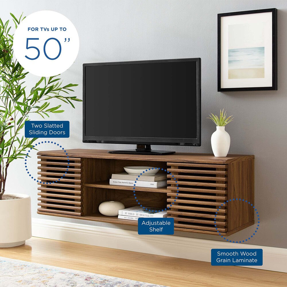EEI-4266-WAL Render 46" Wall-Mount Media Console TV Stand by Modway