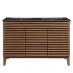 EEI-5381-WAL-BLK Render 48" Double Sink Bathroom Vanity by Modway