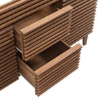 EEI-4342-WAL Render 48" Double Sink Compatible (Not Included) Bathroom Vanity Cabinet by Modway