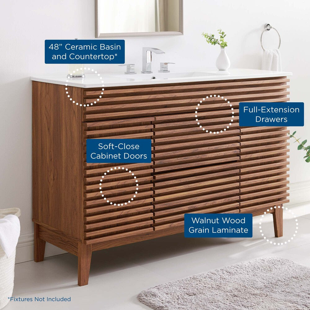 EEI-4439 Render 48" Single Sink Bathroom Vanity by Modway