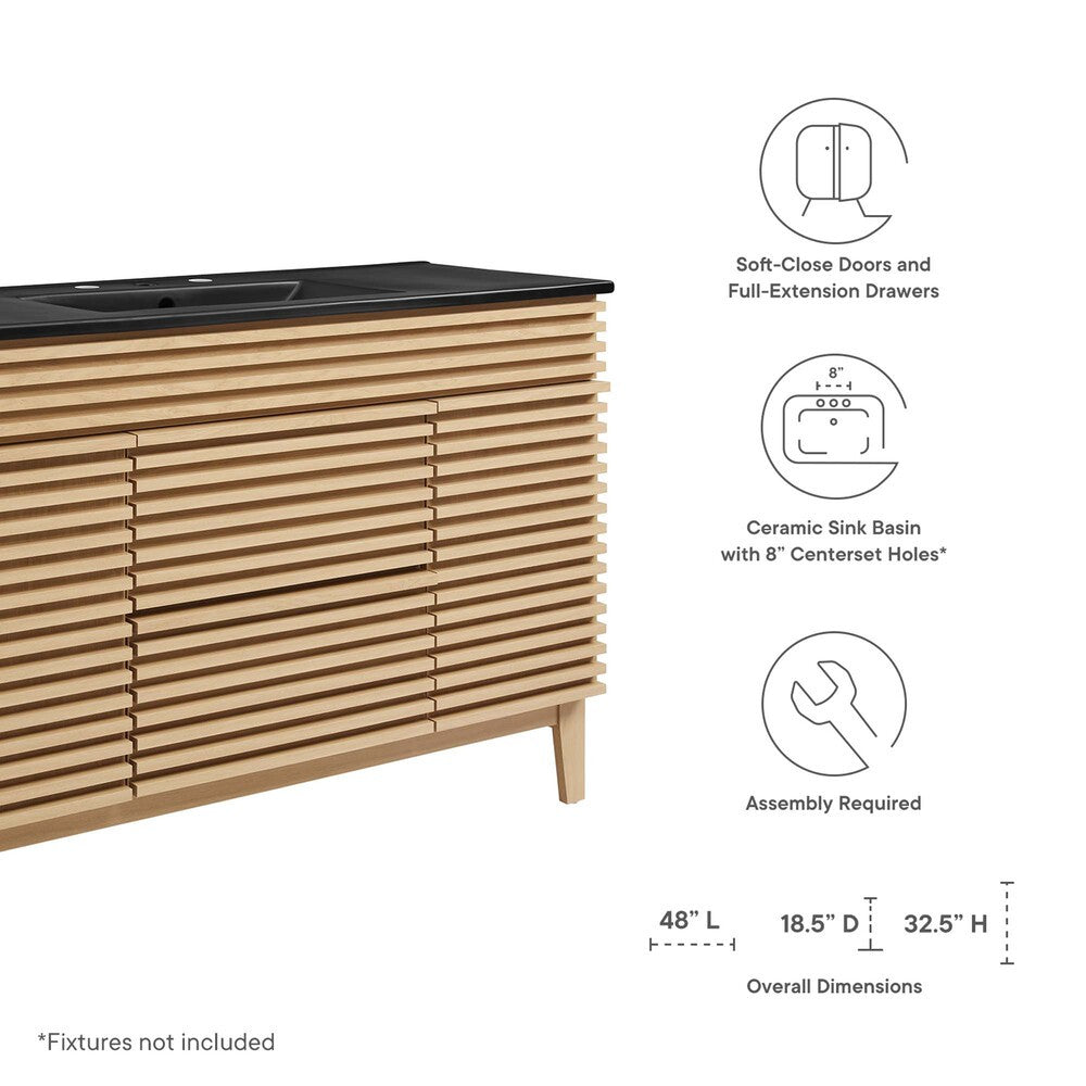 EEI-5398 Render 48" Single Sink Bathroom Vanity by Modway