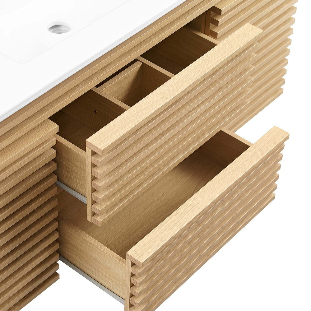 EEI-5801 Render 48" Wall-Mount Bathroom Vanity by Modway