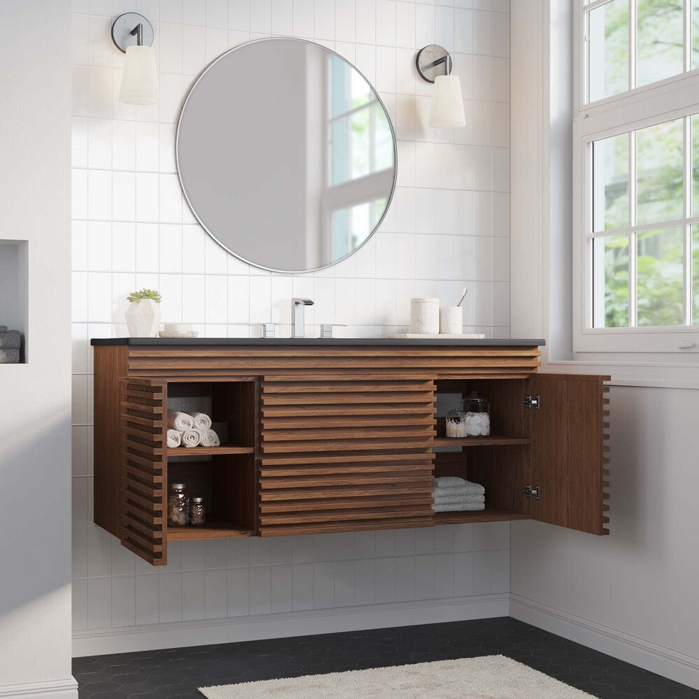 EEI-5801 Render 48" Wall-Mount Bathroom Vanity by Modway