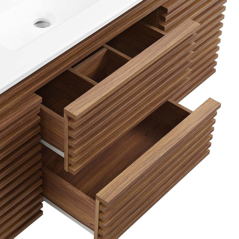 EEI-5801 Render 48" Wall-Mount Bathroom Vanity by Modway