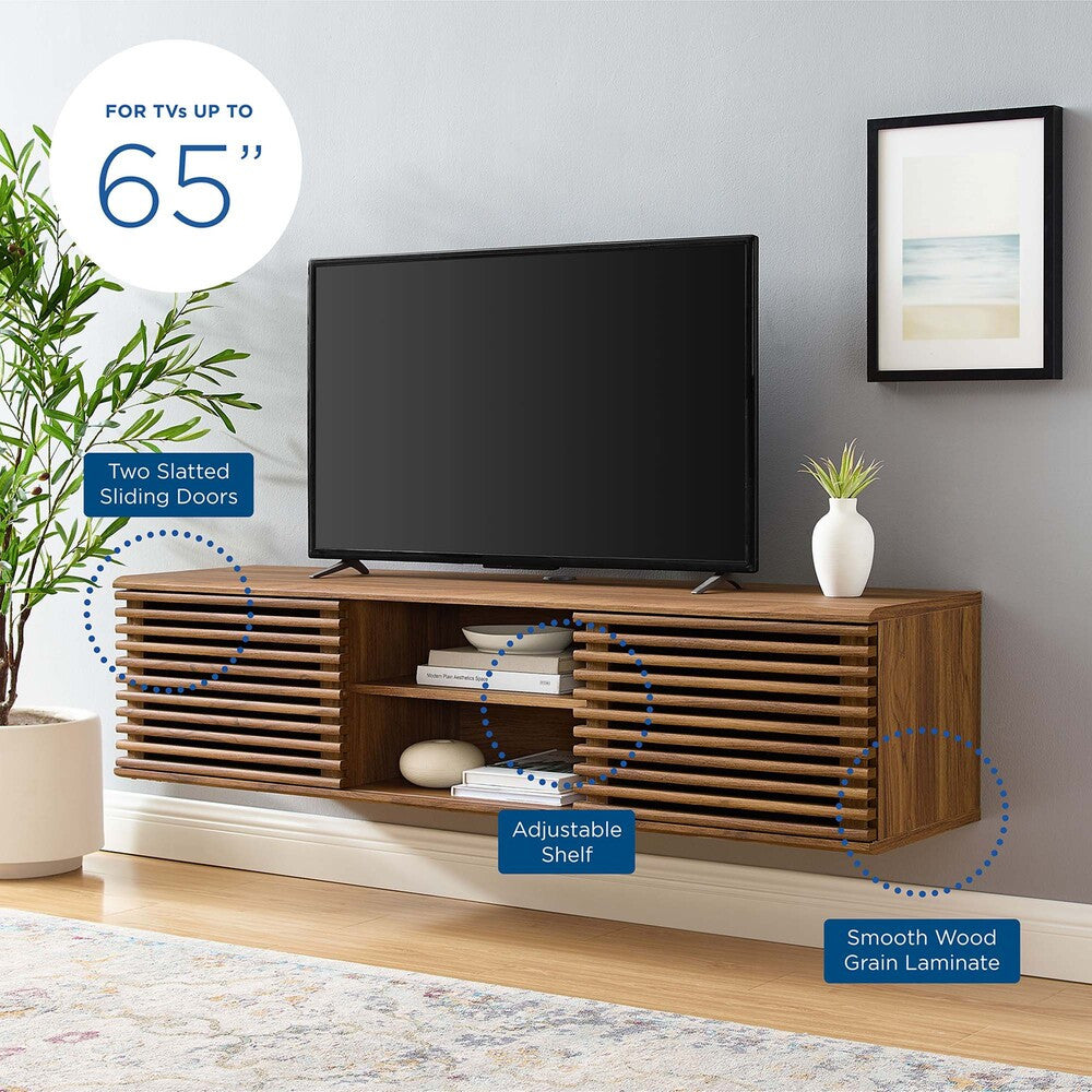 EEI-4267-WAL Render 60" Wall-Mount Media Console TV Stand by Modway