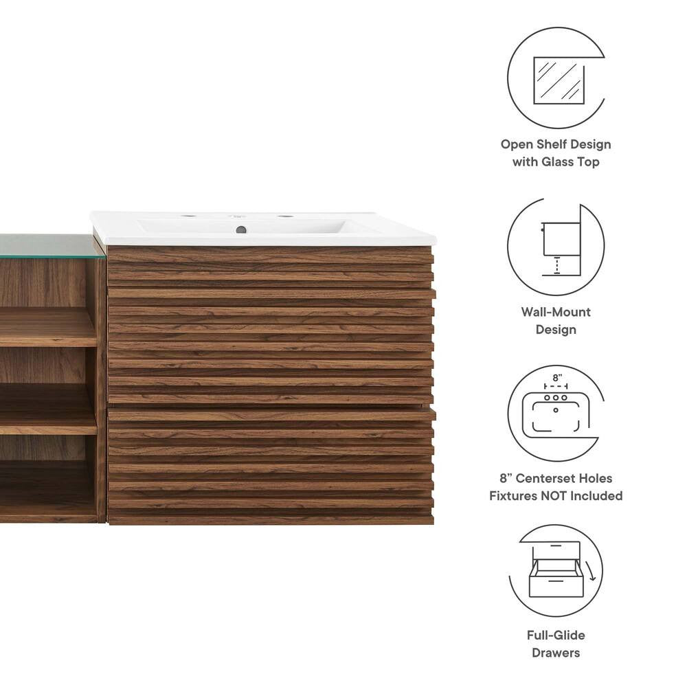 EEI-6941 Render 62" Wall-Mount Double Sink Bathroom Vanity by Modway