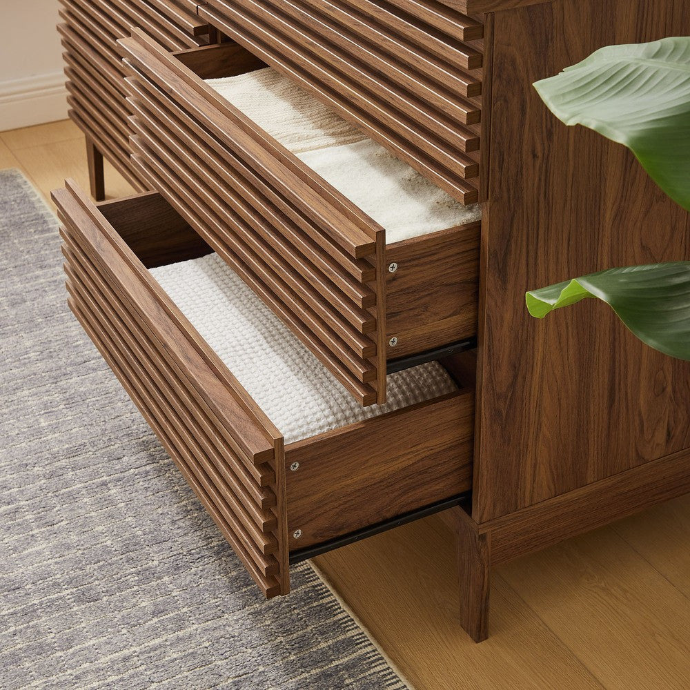 MOD-7200-WAL Render 63" 6-Drawer Dresser by Modway