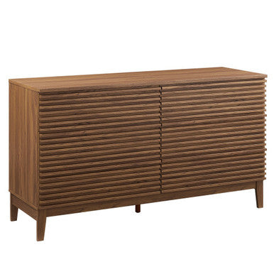 Modway MOD-7200-WAL Render 63" 6-Drawer Dresser Walnut