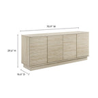 Modway Render 70" Faux Travertine Sideboard Cabinet TV Stand by Modway-EEI-6966-TRA