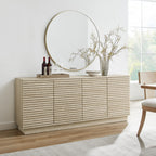 Modway Render 70" Faux Travertine Sideboard Cabinet TV Stand by Modway-EEI-6966-TRA