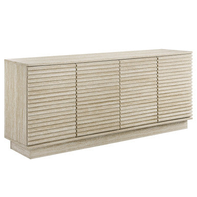 Modway EEI-6966-TRA Render 70" Faux Travertine Sideboard Cabinet TV Stand Travertine