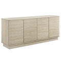 Modway EEI-6966-TRA Render 70" Faux Travertine Sideboard Cabinet TV Stand Travertine