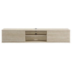 EEI-6965-TRA Render 70" Faux Travertine Wall-Mount Media Console TV Stand by Modway