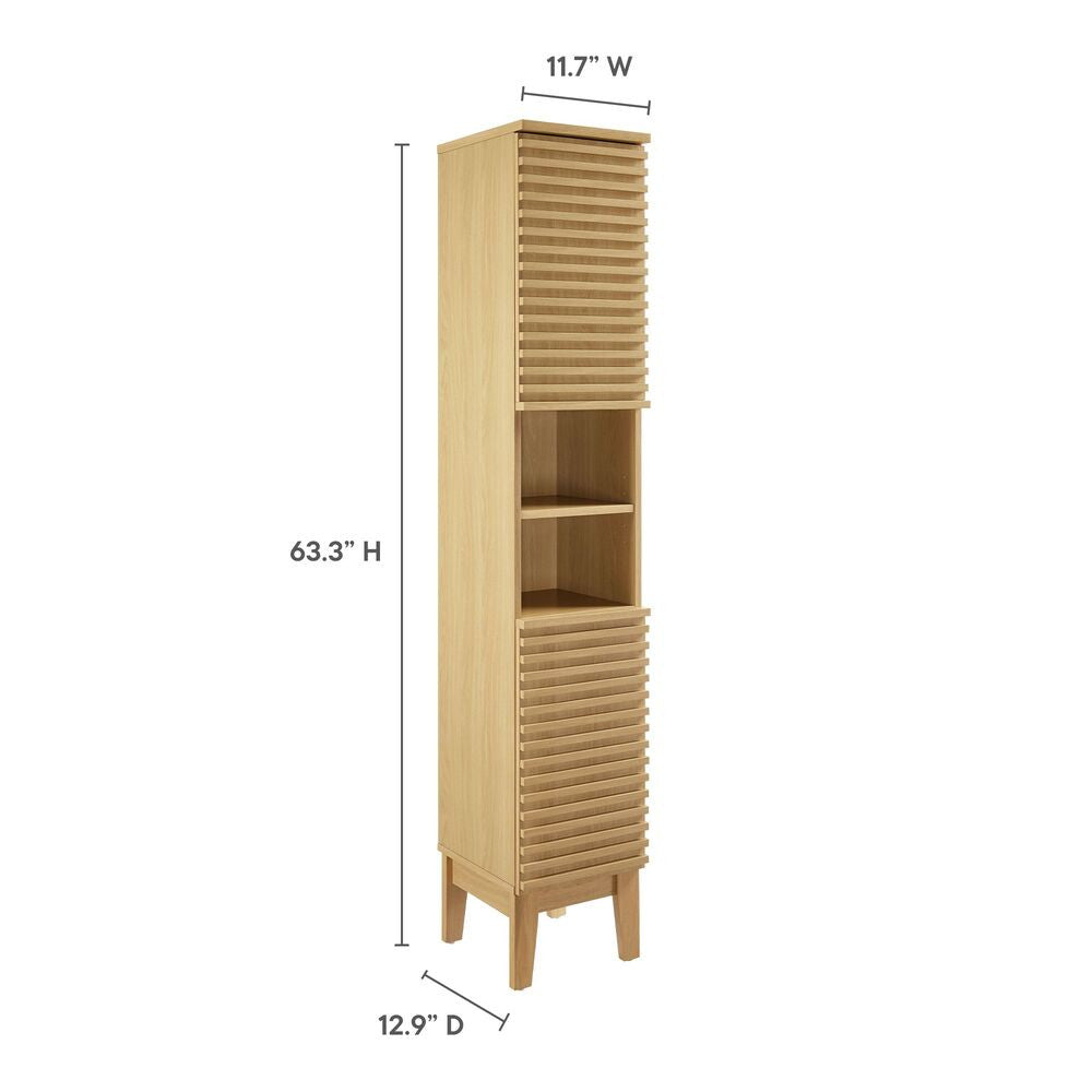 EEI-6851 Render Tall Narrow Bathroom Storage Cabinet by Modway