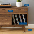 EEI-4323 Render Vinyl Record Display Stand by Modway
