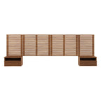 MOD-7117-WAL Render Wall Mount King Headboard and Modern Nightstands by Modway