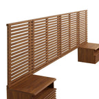 MOD-7117-WAL Render Wall Mount King Headboard and Modern Nightstands by Modway