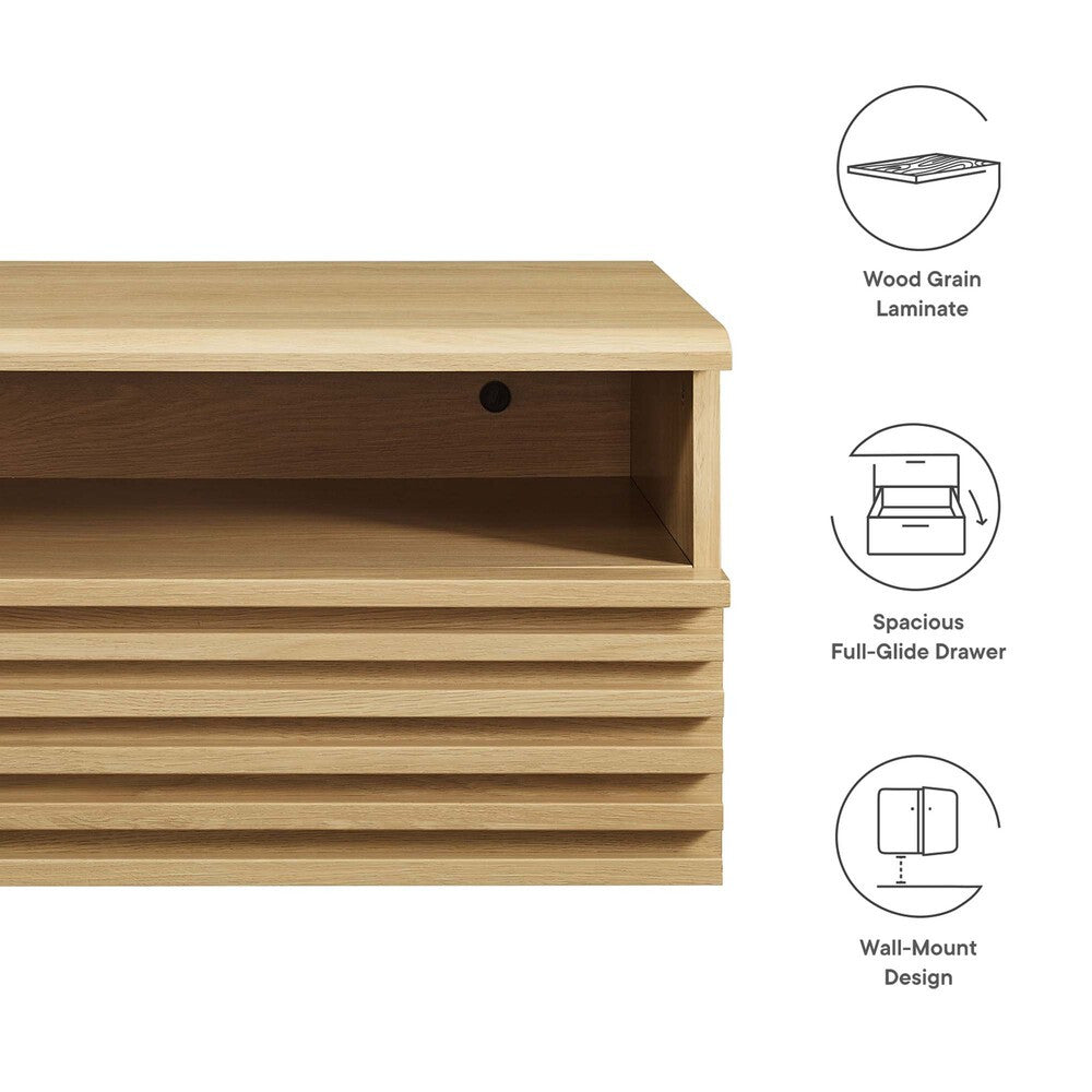 MOD-7058 Render Wall-Mount Nightstand by Modway