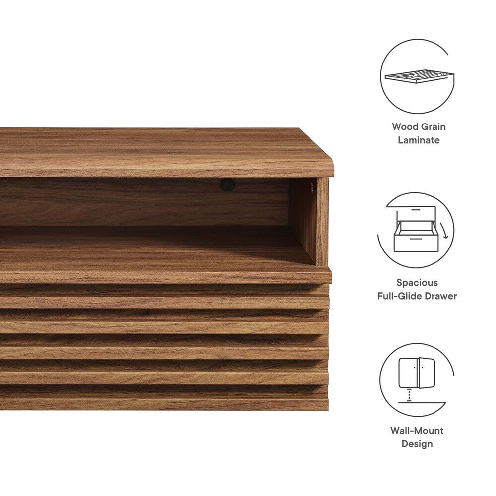 MOD-7058 Render Wall-Mount Nightstand by Modway